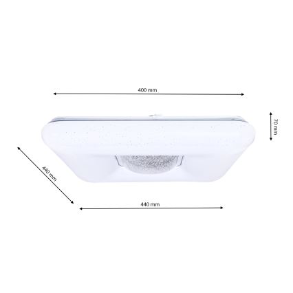 LED Regulowane oświetlenie sufitowe YAX LED/24W/230V + pilot do zdalnego sterowania