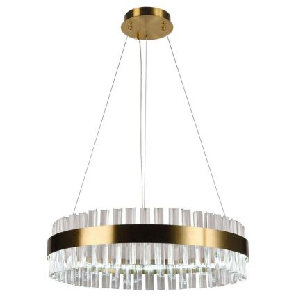 LED Ściemnialny kryształowy żyrandol na lince LED/40W/230V 3000-6500K + pilot zdalnego sterowania