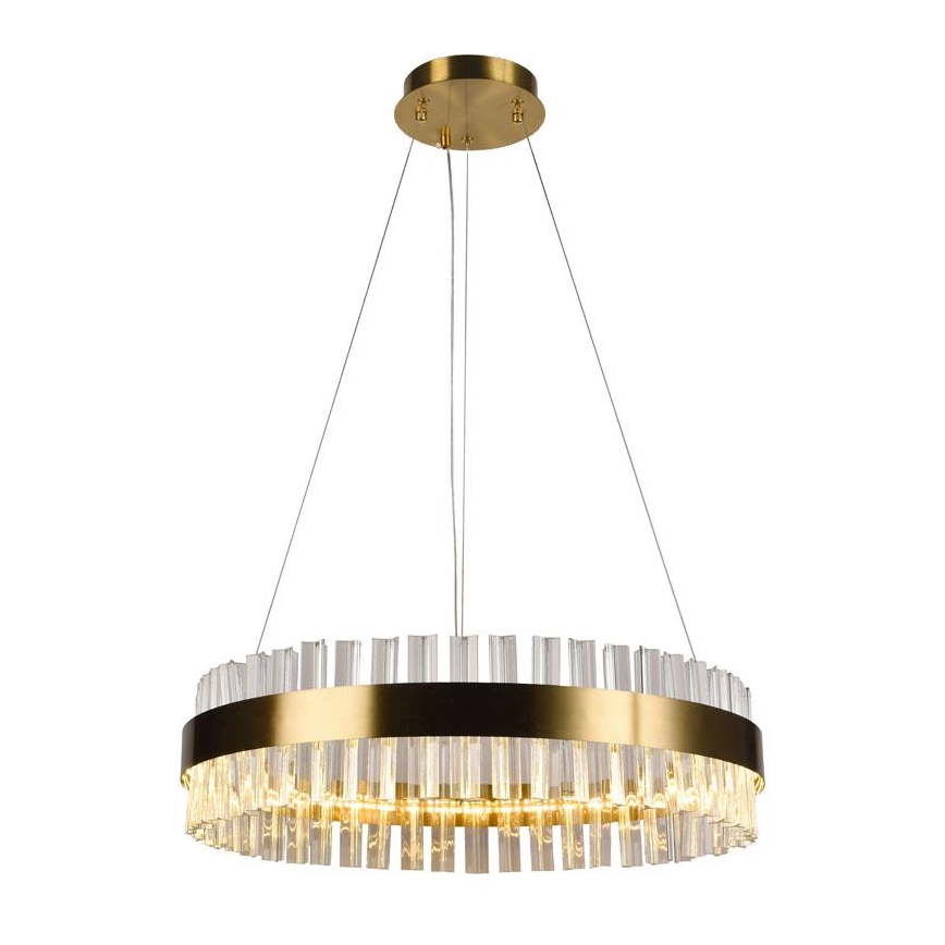 LED Ściemnialny kryształowy żyrandol na lince LED/40W/230V 3000-6500K + pilot zdalnego sterowania
