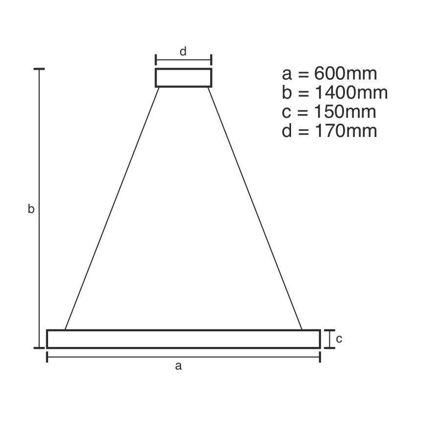 LED Ściemnialny kryształowy żyrandol na lince LED/40W/230V 3000-6500K + pilot zdalnego sterowania