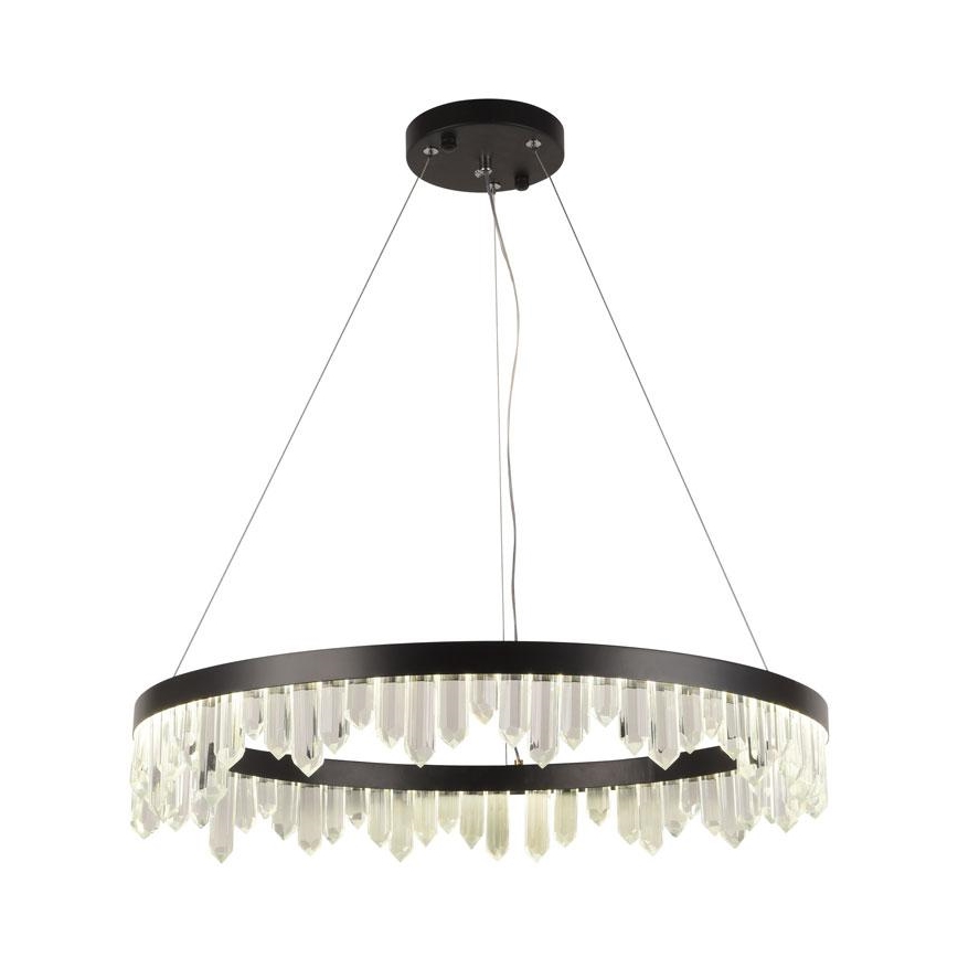 LED Ściemnialny kryształowy żyrandol na lince LED/40W/230V 3000-6500K + pilot zdalnego sterowania