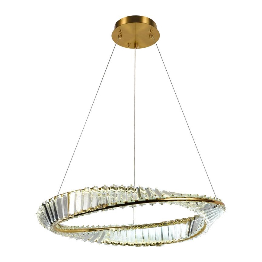 LED Ściemnialny kryształowy żyrandol na lince LED/40W/230V 3000-6500K + pilot zdalnego sterowania