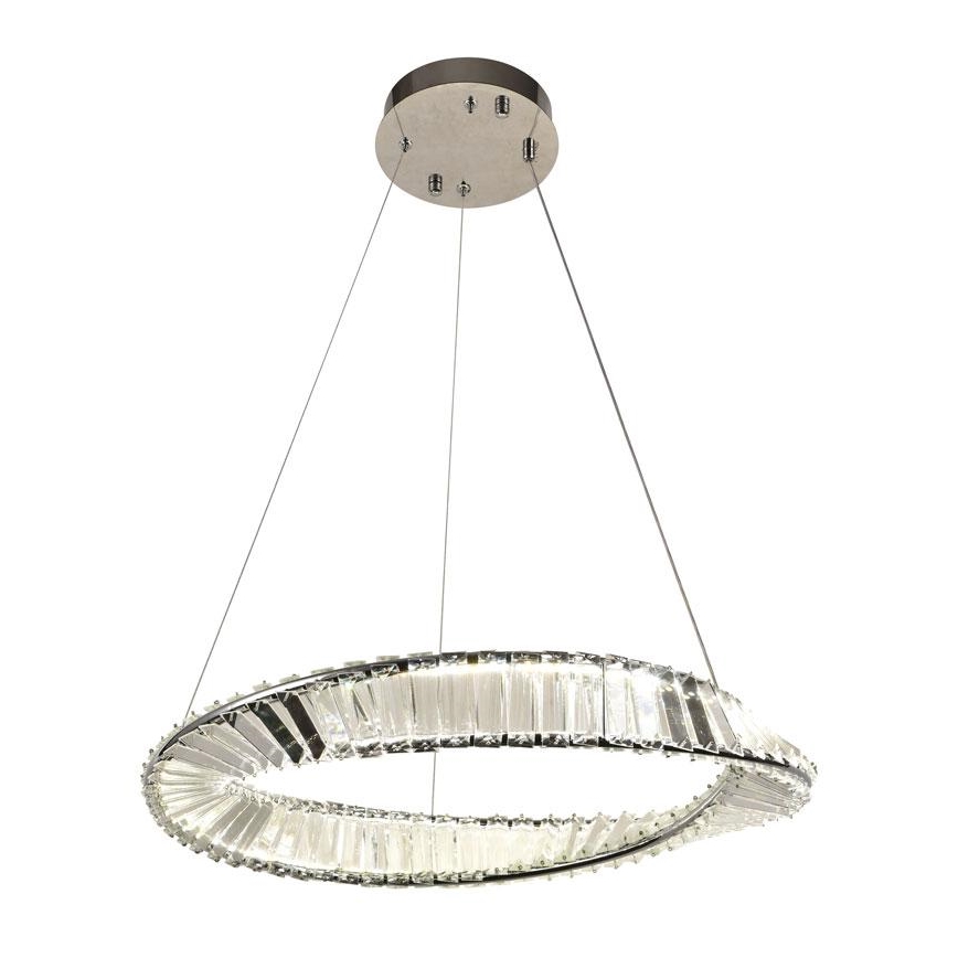 LED Ściemnialny kryształowy żyrandol na lince LED/40W/230V 3000-6500K + pilot zdalnego sterowania