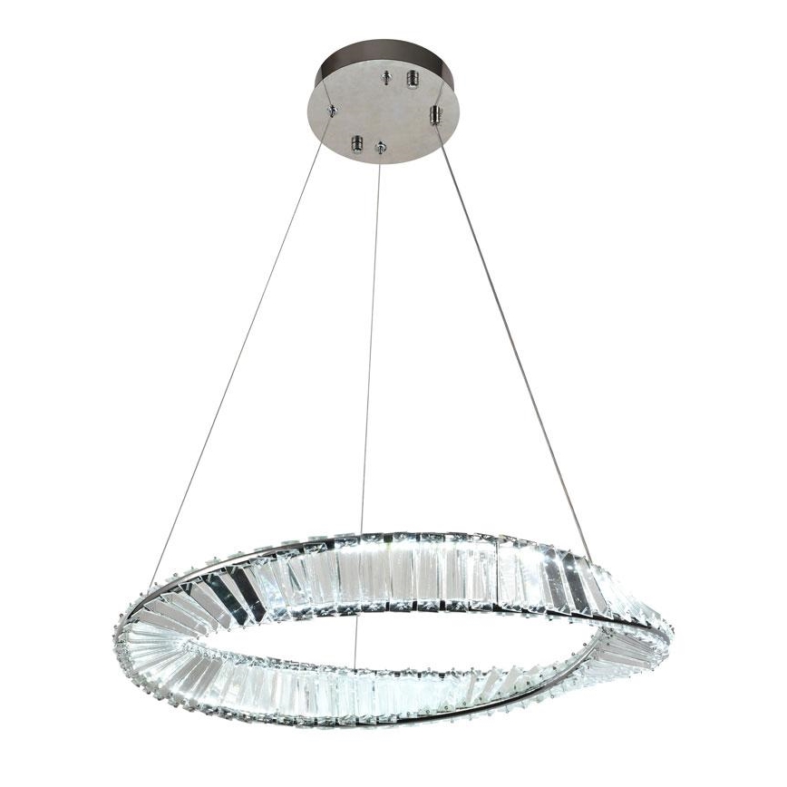 LED Ściemnialny kryształowy żyrandol na lince LED/40W/230V 3000-6500K + pilot zdalnego sterowania