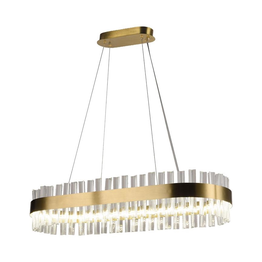 LED Ściemnialny kryształowy żyrandol na lince LED/45W/230V 3000-6500K + pilot zdalnego sterowania