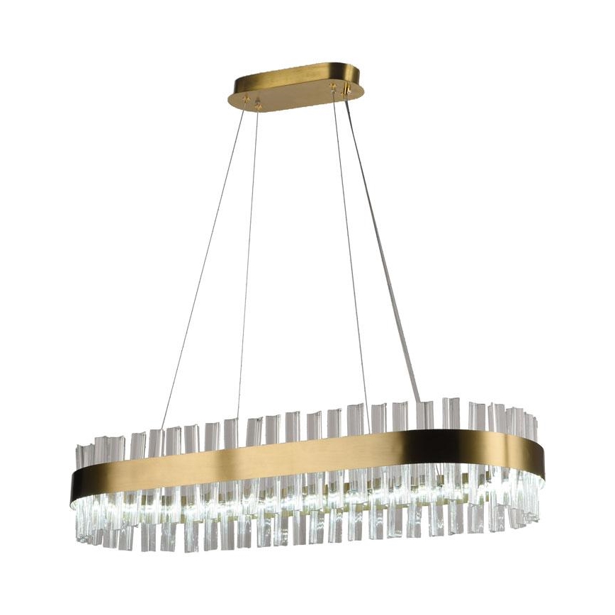 LED Ściemnialny kryształowy żyrandol na lince LED/45W/230V 3000-6500K + pilot zdalnego sterowania