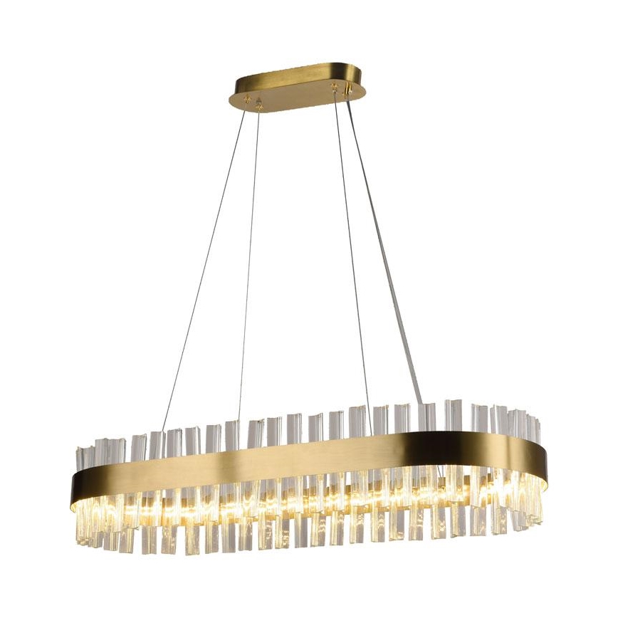LED Ściemnialny kryształowy żyrandol na lince LED/45W/230V 3000-6500K + pilot zdalnego sterowania