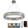 LED Ściemnialny kryształowy żyrandol na lince LED/50W/230V 3000-6500K chrom błyszczący + zdalne sterowanie