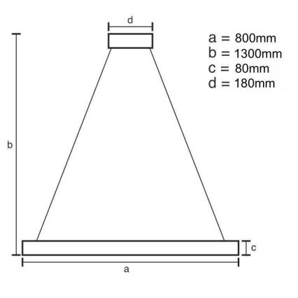 LED Ściemnialny kryształowy żyrandol na lince LED/50W/230V 3000-6500K + pilot zdalnego sterowania