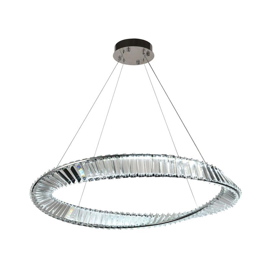 LED Ściemnialny kryształowy żyrandol na lince LED/50W/230V 3000-6500K + pilot zdalnego sterowania