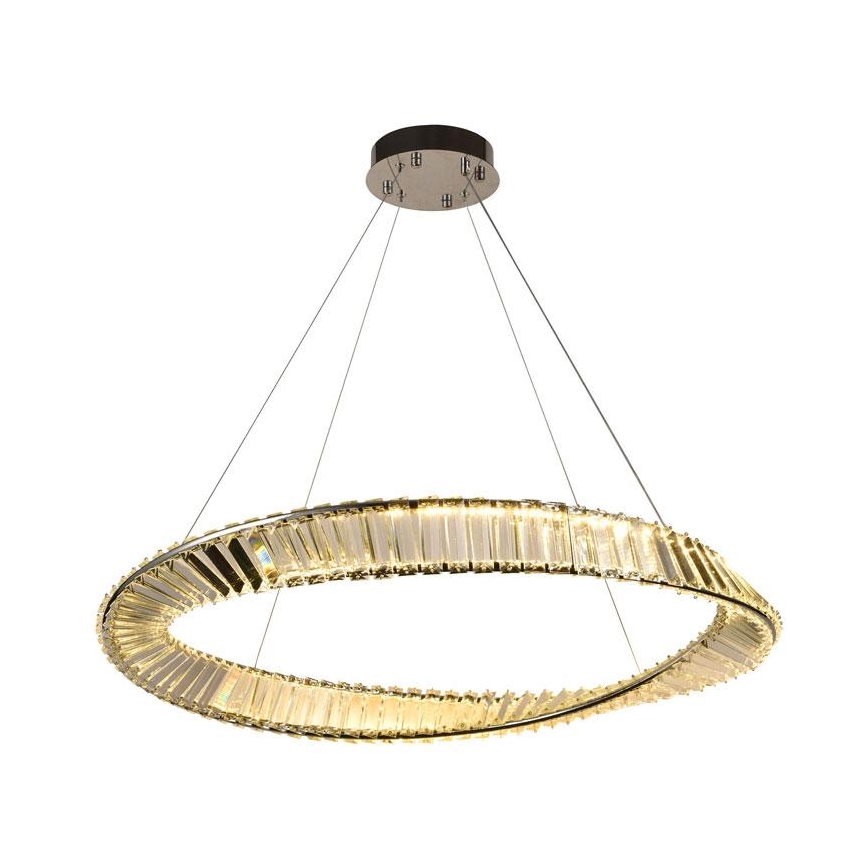 LED Ściemnialny kryształowy żyrandol na lince LED/50W/230V 3000-6500K + pilot zdalnego sterowania