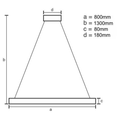 LED Ściemnialny kryształowy żyrandol na lince LED/50W/230V 3000-6500K + pilot zdalnego sterowania