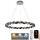 LED Ściemnialny kryształowy żyrandol na lince LED/55W/230V 3000-6500K chrom błyszczący + zdalne sterowanie