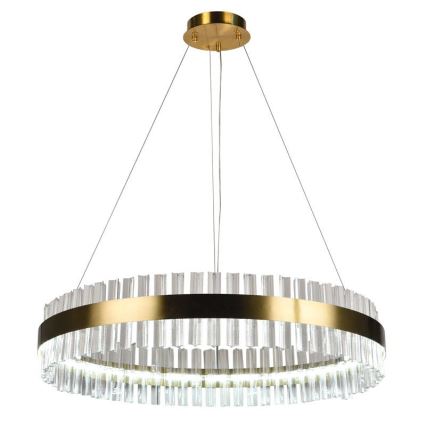 LED Ściemnialny kryształowy żyrandol na lince LED/55W/230V 3000-6500K + pilot zdalnego sterowania