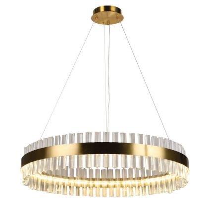 LED Ściemnialny kryształowy żyrandol na lince LED/55W/230V 3000-6500K + pilot zdalnego sterowania