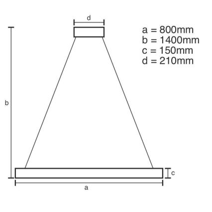 LED Ściemnialny kryształowy żyrandol na lince LED/55W/230V 3000-6500K + pilot zdalnego sterowania