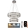 LED Ściemnialny kryształowy żyrandol na lince LED/65W/230V 3000-6500K chrom błyszczący + zdalne sterowanie