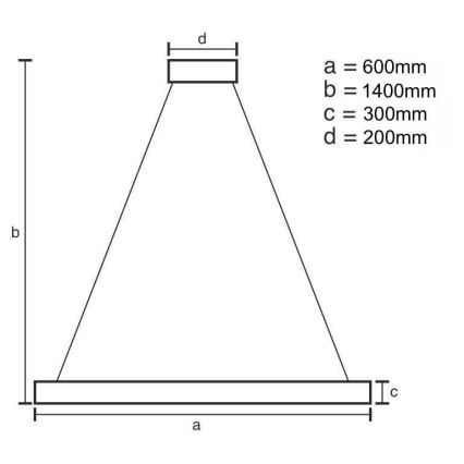 LED Ściemnialny kryształowy żyrandol na lince LED/80W/230V 3000-6500K + pilot zdalnego sterowania