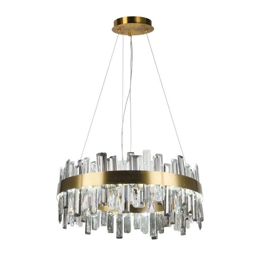 LED Ściemnialny kryształowy żyrandol na lince LED/80W/230V 3000-6500K + pilot zdalnego sterowania