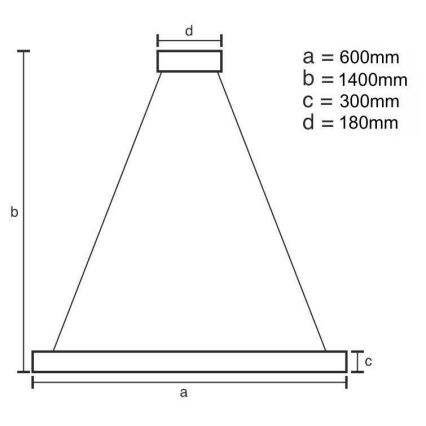 LED Ściemnialny kryształowy żyrandol na lince LED/80W/230V 3000-6500K + pilot zdalnego sterowania