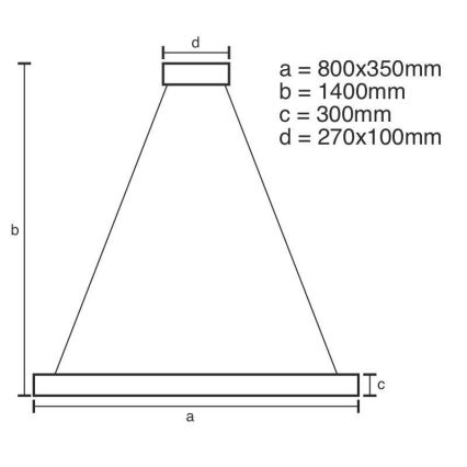 LED Ściemnialny kryształowy żyrandol na lince LED/90W/230V 3000-6500K + pilot zdalnego sterowania