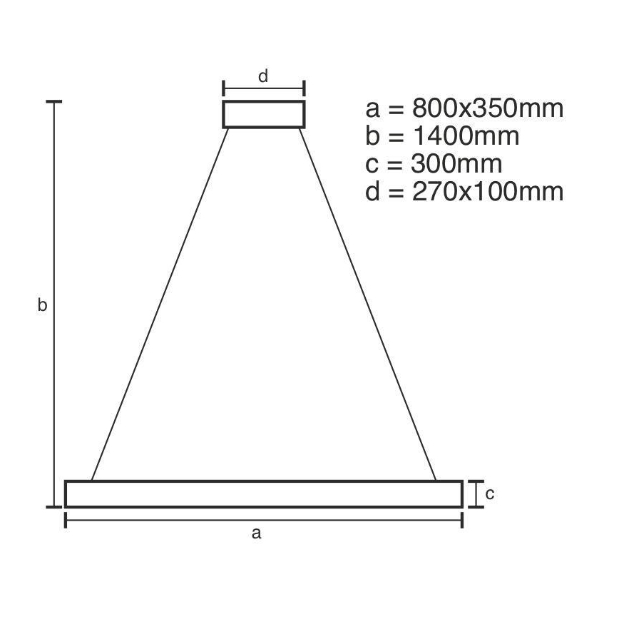 LED Ściemnialny kryształowy żyrandol na lince LED/90W/230V 3000-6500K + pilot zdalnego sterowania