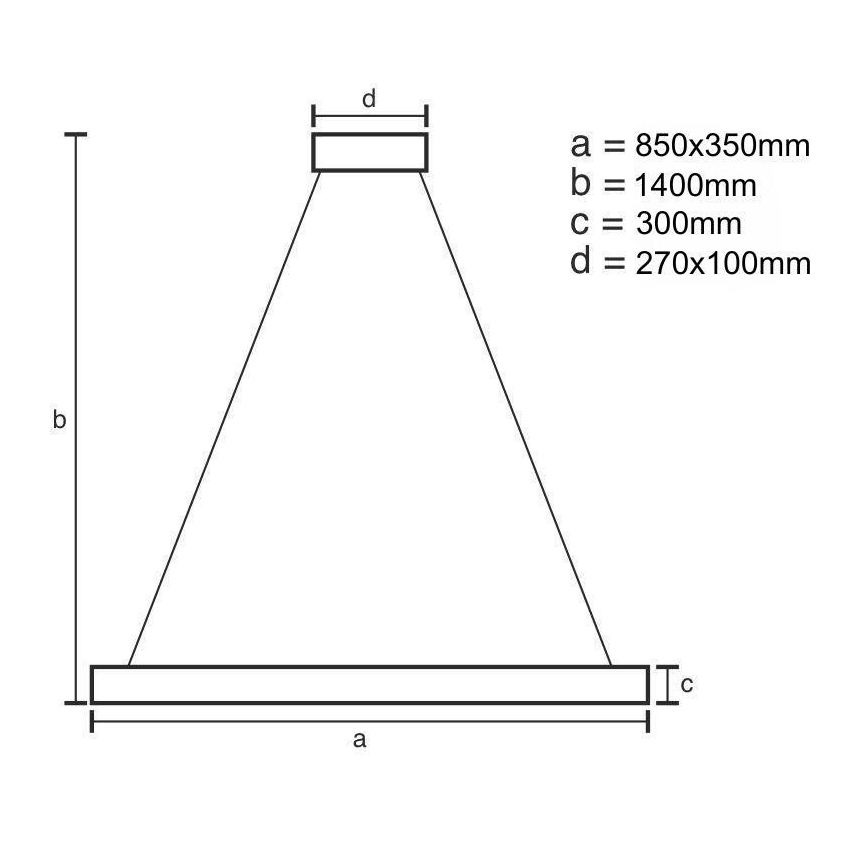 LED Ściemnialny kryształowy żyrandol na lince LED/90W/230V 3000-6500K + pilot zdalnego sterowania