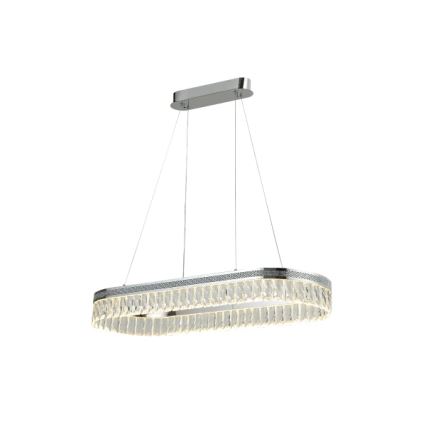 Ściemnialny kryształowy żyrandol LED na lince THALIA LED/50W/230V 3000-6000K + zdalne sterowanie