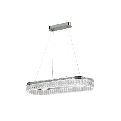 Ściemnialny kryształowy żyrandol LED na lince THALIA LED/50W/230V 3000-6000K + zdalne sterowanie