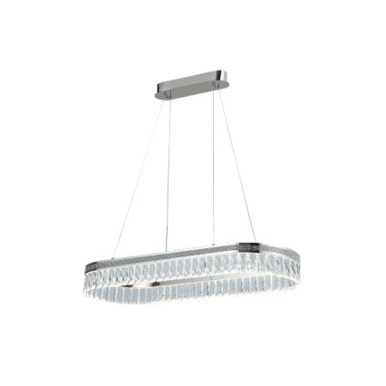 Ściemnialny kryształowy żyrandol LED na lince THALIA LED/50W/230V 3000-6000K + zdalne sterowanie