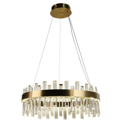 LED Regulowany kryształowy żyrandol na linkę LED/80W/230V 3000-6500K + pilot do zdalnego sterowania