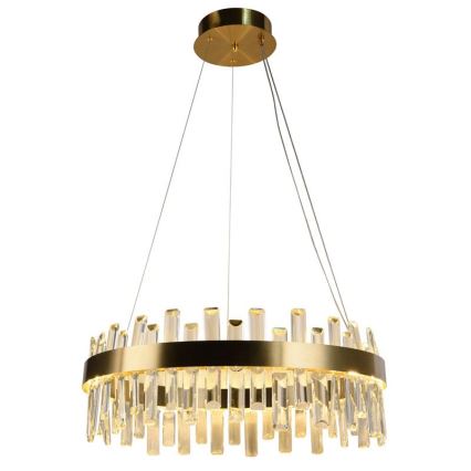 LED Regulowany kryształowy żyrandol na linkę LED/80W/230V 3000-6500K + pilot do zdalnego sterowania