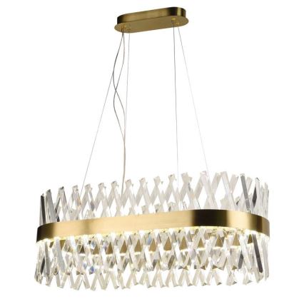 LED Regulowany kryształowy żyrandol na linkę LED/90W/230V 3000-6500K + pilot do zdalnego sterowania