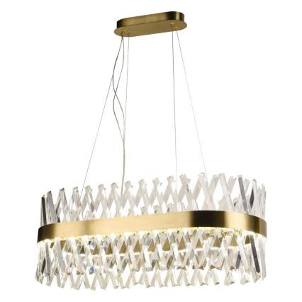 LED Regulowany kryształowy żyrandol na linkę LED/90W/230V 3000-6500K + pilot do zdalnego sterowania
