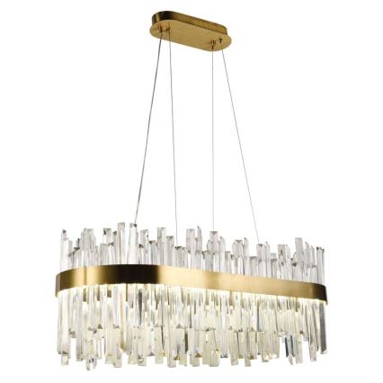 LED Regulowany kryształowy żyrandol na linkę LED/90W/230V 3000-6500K + pilot do zdalnego sterowania