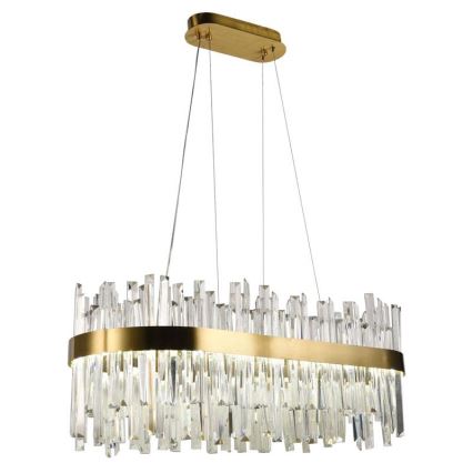 LED Regulowany kryształowy żyrandol na linkę LED/90W/230V 3000-6500K + pilot do zdalnego sterowania