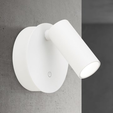 LED ściemnialny, ładowalny, dotykowy kinkiet ścienny punktowy LUXY LED/1W/5V 2200 mAh 2700/3000/4000K biały