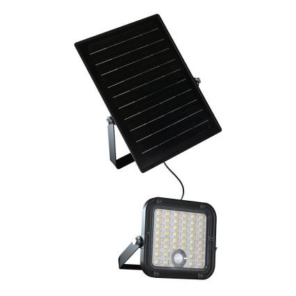LED Ściemnialny naświetlacz solarny z czujnikiem LED/10W/3,7V 4000/6000K IP65 + zdalne sterowanie
