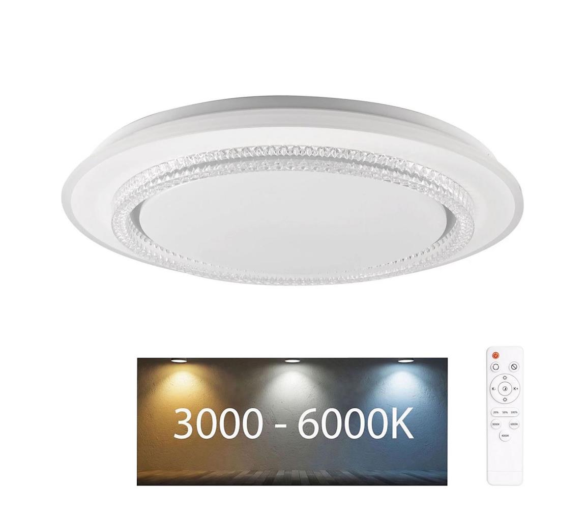 LED Ściemnialny plafon łazienkowy ADELA LED/72W/230V IP44 + pilot