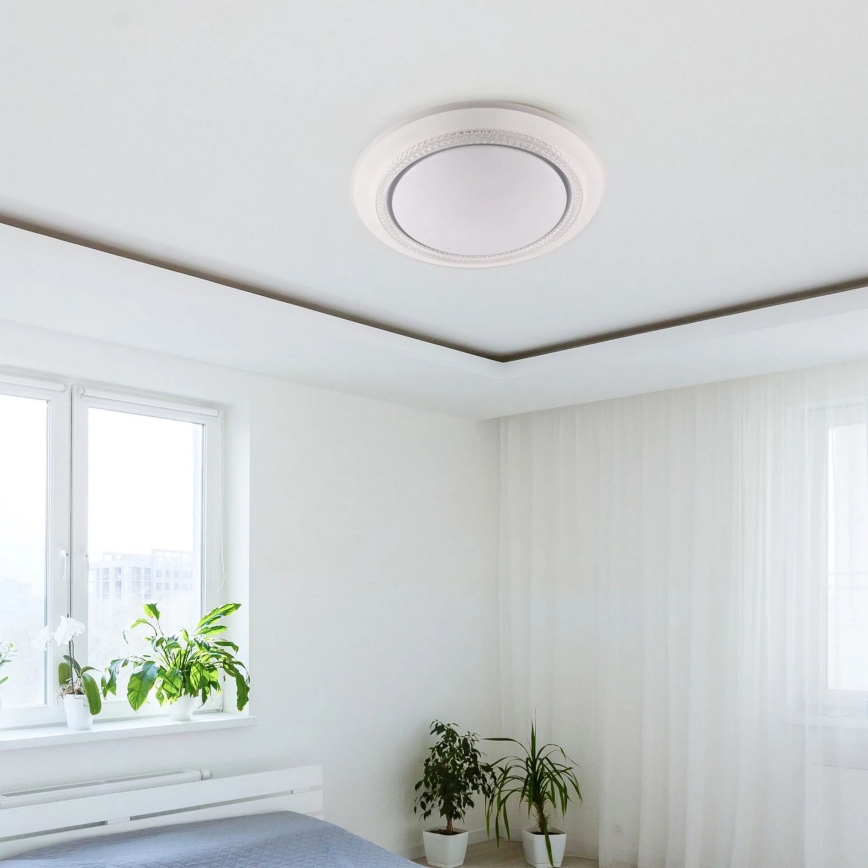 LED Ściemnialny plafon łazienkowy ADELA LED/72W/230V śr. 48 cm 3000-6000K IP44 + Pilot zdalnego sterowania