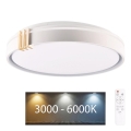 LED Ściemnialny plafon łazienkowy ARLETTA LED/48W/230V śr. 38 cm 3000-6000K IP44 + Pilot zdalnego sterowania