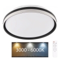 LED Ściemnialny plafon łazienkowy BARBARA LED/72W/230V śr. 48,5 cm 3000-6000K IP44 + Pilot zdalnego sterowania