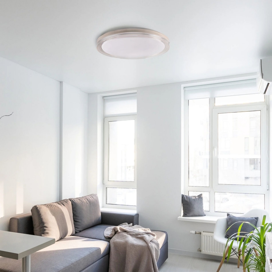 LED Ściemnialny plafon łazienkowy CASSANDRA LED/72W/230V śr. 49 cm 3000-6000K IP44 + Pilot zdalnego sterowania