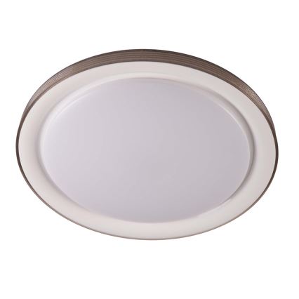 LED Ściemnialny plafon łazienkowy GRAŻYNA LED/72W/230V 3000-6000K śr. 51 cm IP44 szary + pilot zdalnego sterowania