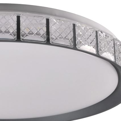 LED Ściemnialny plafon łazienkowy NINA LED/72W/230V śr. 49 cm 3000-6000K IP44 + Pilot zdalnego sterowania