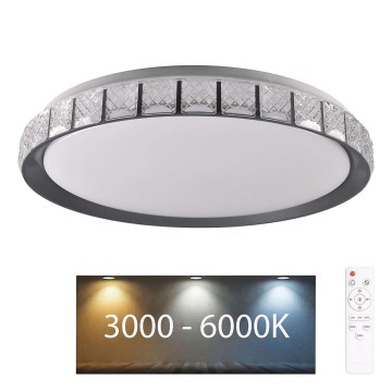 LED Ściemnialny plafon łazienkowy NINA LED/72W/230V śr. 49 cm 3000-6000K IP44 + Pilot zdalnego sterowania