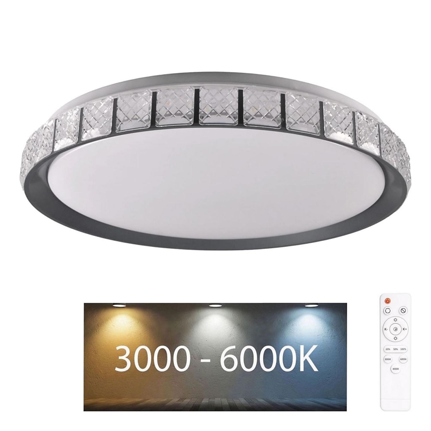LED Ściemnialny plafon łazienkowy NINA LED/72W/230V śr. 49 cm 3000-6000K IP44 + Pilot zdalnego sterowania