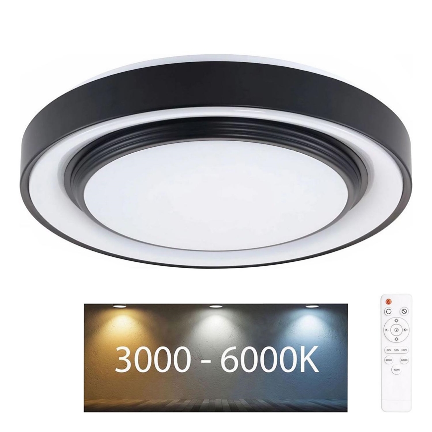 LED Ściemnialny plafon łazienkowy ZYGMUNT LED/72W/230V śr. 48,5 cm 3000-6000K IP44 + Pilot zdalnego sterowania