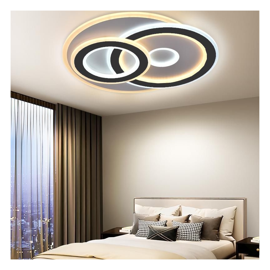 LED Ściemnialny plafon LED/105W/230V 3000-6500K + pilot