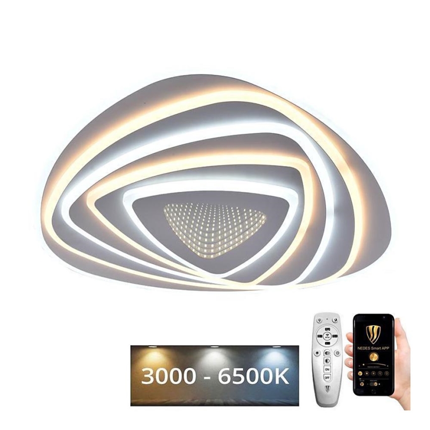 LED Ściemnialny plafon LED/130W/230V 3000-6500K + pilot
